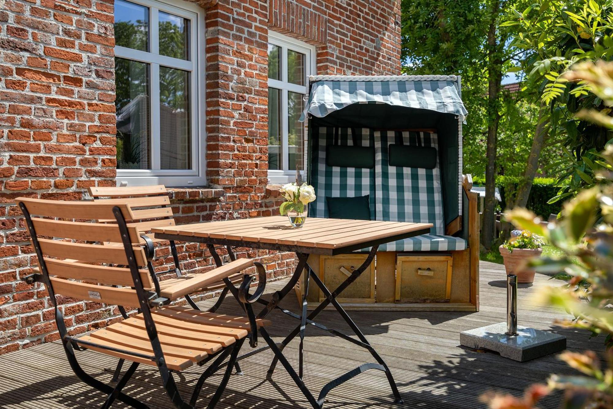 Ferienwohnung Gulfhof Butendiek - Luett Stuuv Neuharlingersiel Exterior foto